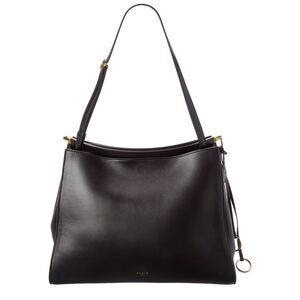 Alaïa Le Click Medium Square Leather Shoulder Bag, Black